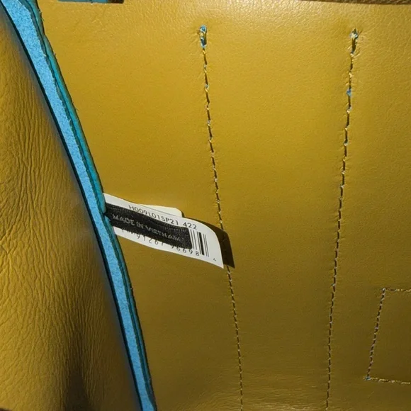 SOLD🔥🔥🔥Marc Jacobs Blue The Leather Small Tote Satchel Crossbody Bag - Picture 11 of 15